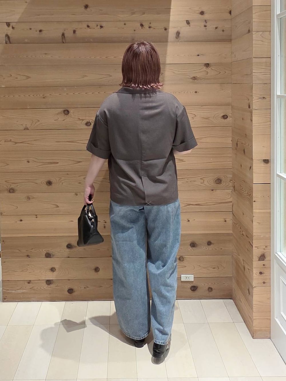 「夏コーデ、体型カバー、若見え、着痩せ・細見え、GOOD DENIM_GLOBAL WORK、セールコーデ」｜「GLOBAL WORKのGOODデニムバギーパンツ/118365（デニムパンツ、ブルー系）」を使った、テソ子さん（レディース・162cm）の夏コーディネートの3枚目の写真