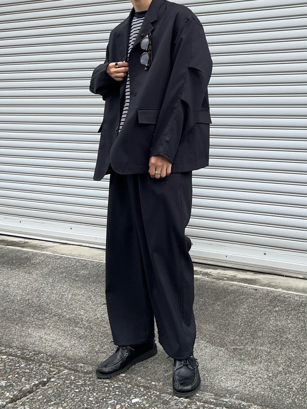 【専用】再構築　テーラード　セットアップ　ダメージ　ペイント加工 Ezick（エジック）の「Back lace up ペプラムコルセットジャケット