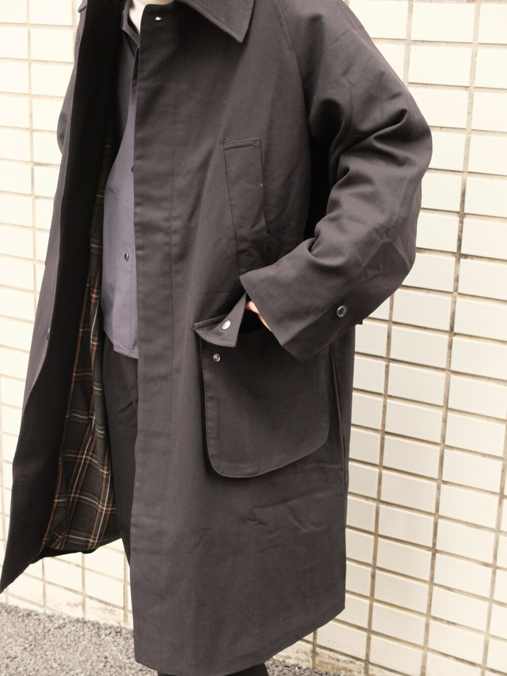 ゆっきー｜RHYTHRのステンカラーコートを使ったコーディネート - WEAR
