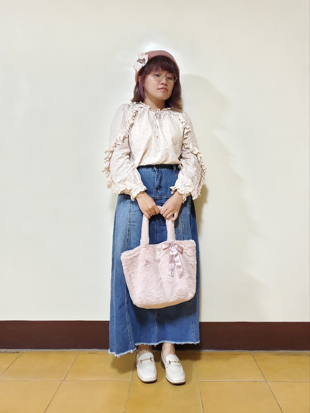 「WEARハロウィン2022、大人カジュアル、大人コーデ、低身長、低身長コーデ、刺繍、刺繍シャツ、ootd、休閒、夏、麻」｜「COCO DEALのアイテム（シャツ/ブラウス、ベージュ系）」を使った、呱呱🍯さん（レディース・152cm）の秋コーディネートの2枚目の写真