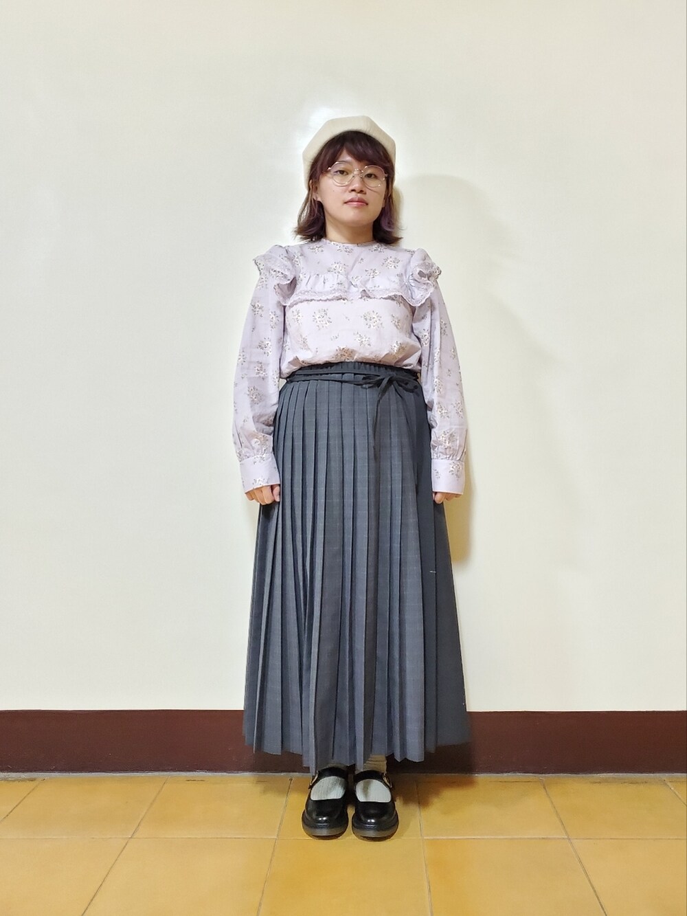 「WEARハロウィン2022、ootd、秋コーデ、冬コーデ、大人カジュアル、大人女子、大人かわいい、低身長」｜「Samansa Mos2の透かし編みセーラー襟カーディガン（カーディガン/ボレロ、ホワイト系）」を使った、呱呱🍯さん（レディース・152cm）の秋コーディネートの3枚目の写真