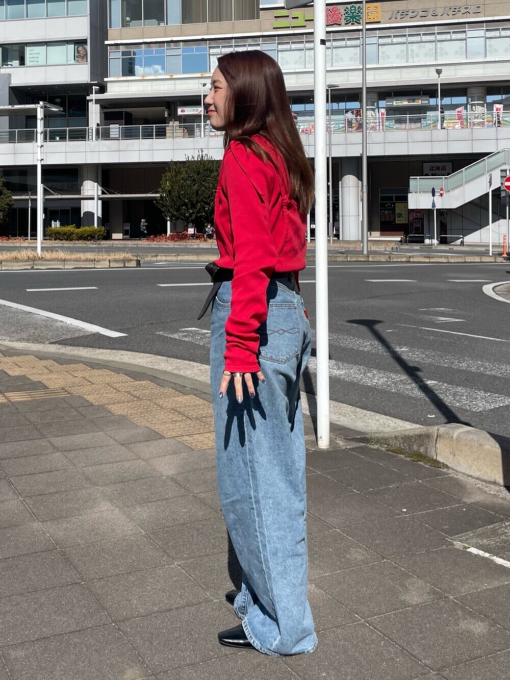 Ungridのアイテムを使った「ワイドデニムパンツ」の人気ファッション