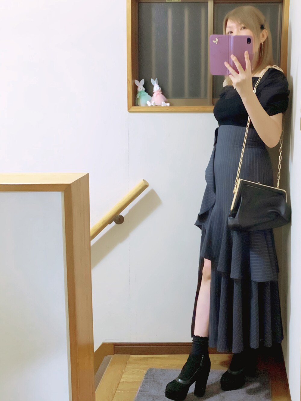 フリルスリットハイウエストスコートショートパンツを使った人気