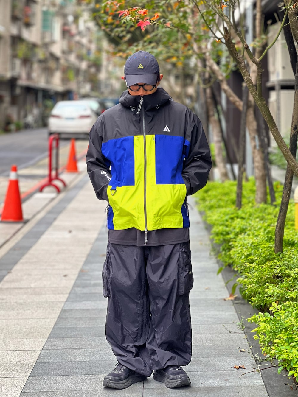 Nike ACGマウンテンパーカー グリーン×アイボリー Colorholic man｜NIKE ACGのマウンテンパーカーを使った
