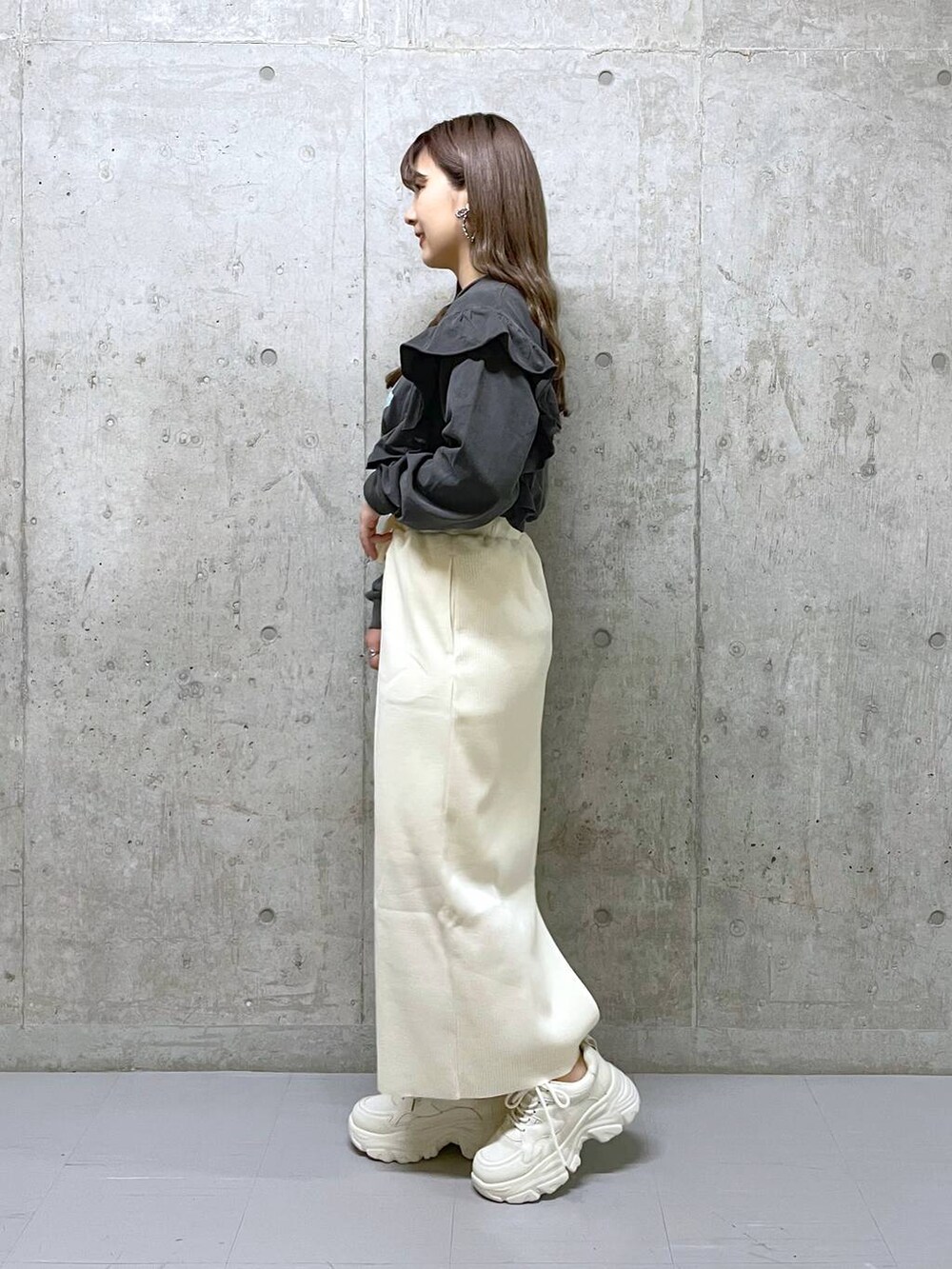 ミユ(LOWRYS FARM 阪急西宮ガーデンズ)|LOWRYS FARMのスカートを使ったコーディネート - WEAR