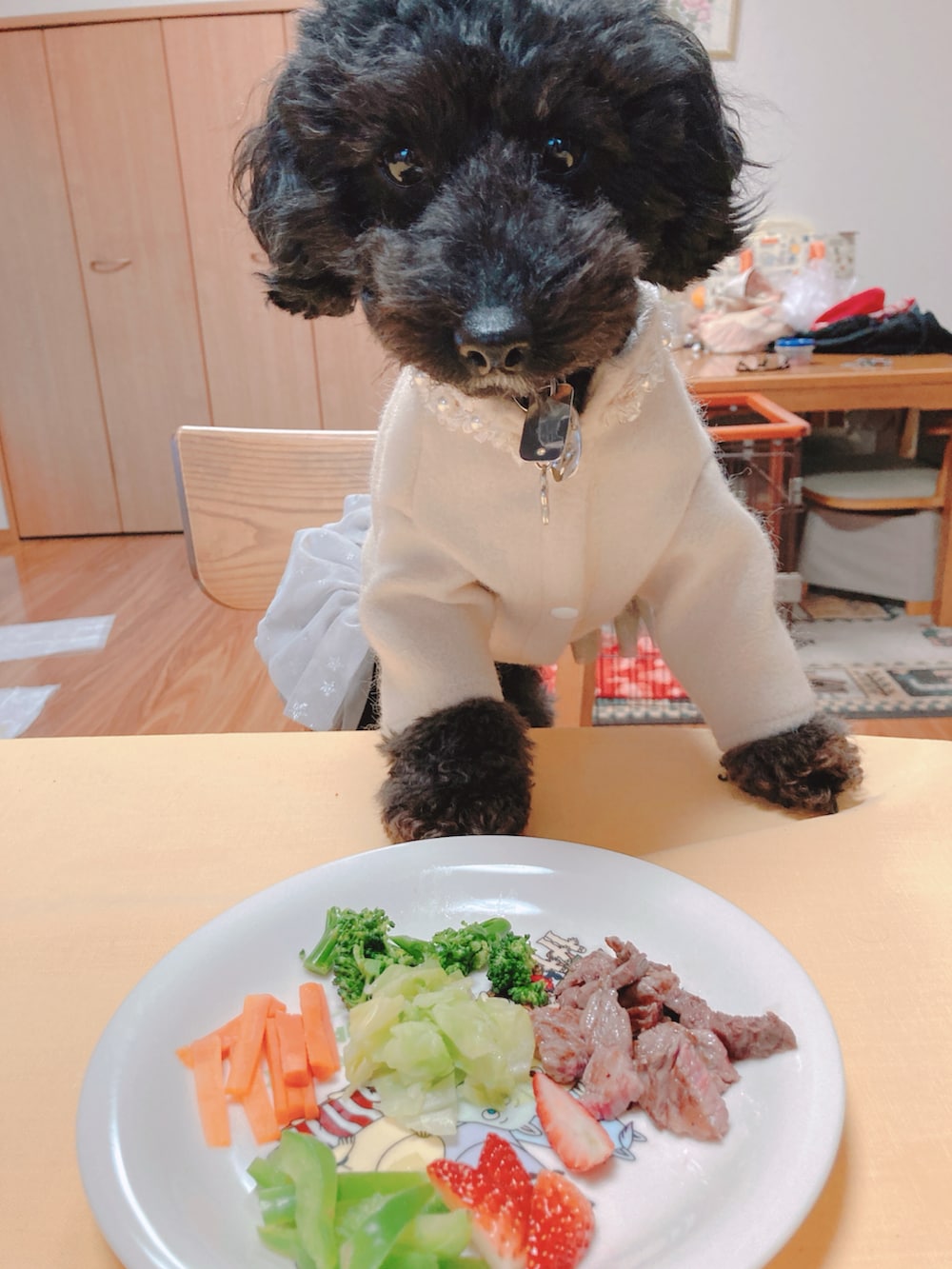 その他のワンピース、ブラック系のシューズ、ホワイト系のトートバッグを着用したレディースの春コーディネートの5枚目の写真