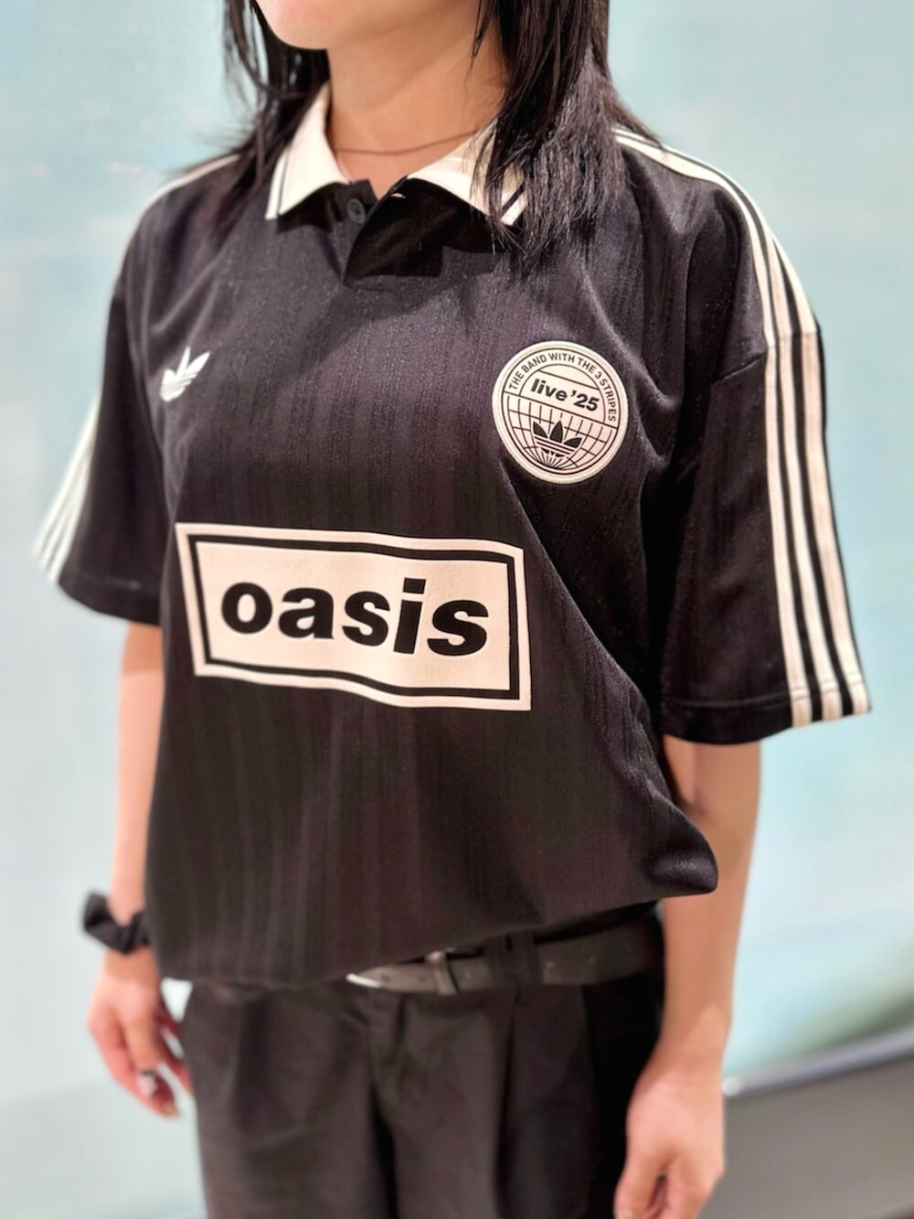 adidas Oasis ツアー ジャカード ジャージ 黒 S adidas Originals × Oasis ツアー ジャカード ジャージ