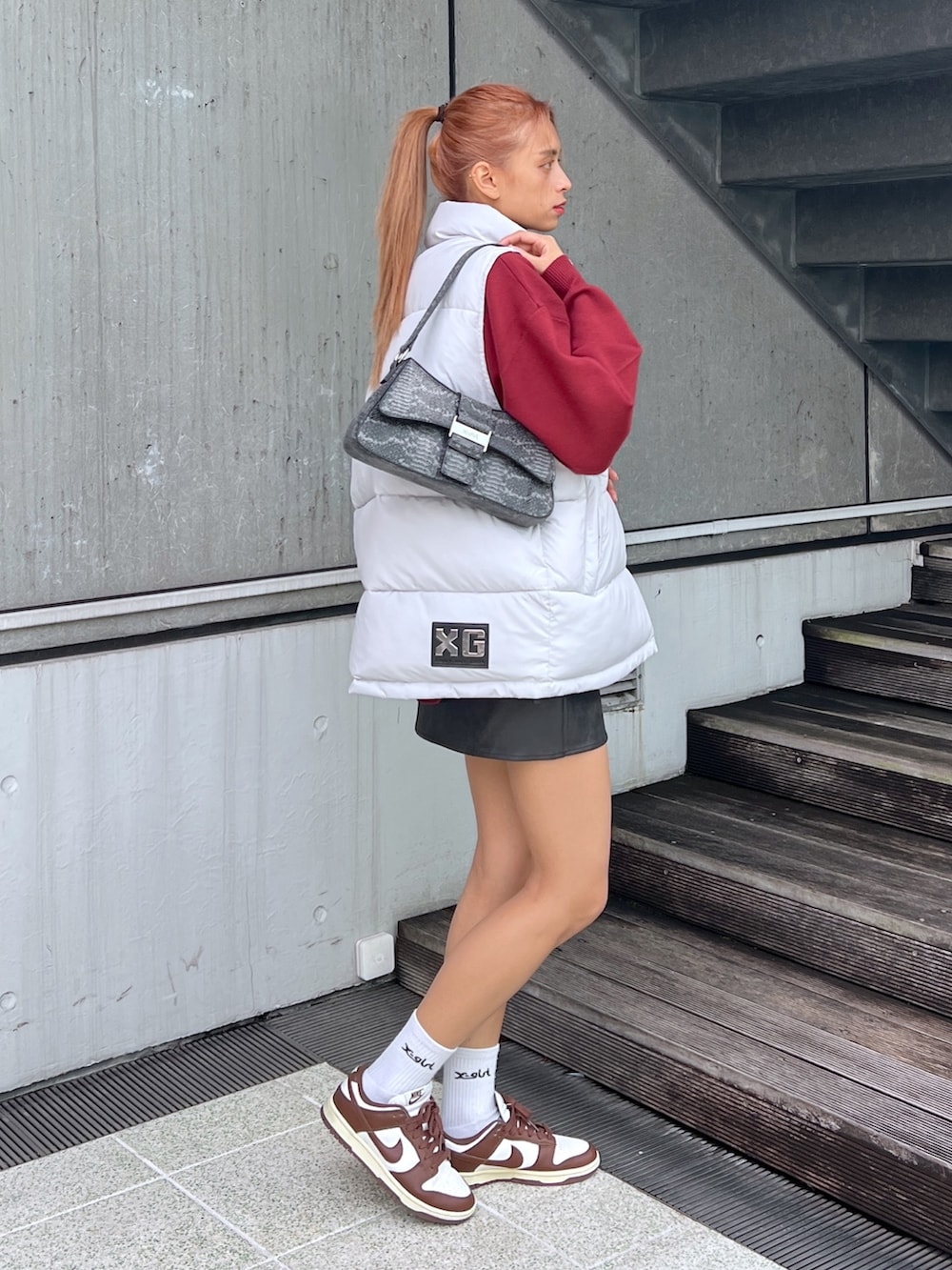 ベストとラップダウンスカート Pamela(XLARGE/X-girlルミネエスト新宿（X-girl）)｜X-girlのダウン