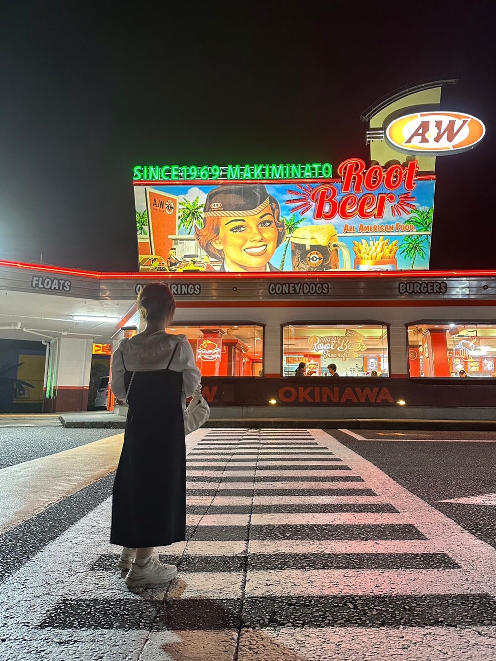 「沖縄、A&W」｜「シーインのアイテム（バッグ、ホワイト系）」を使った、s u z u h aさん（レディース・143cm）の冬コーディネートの2枚目の写真