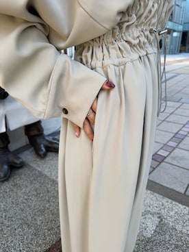 WAVE SHIRRING JUMP SUIT / ウェーブシャーリングジャンプスーツを使っ