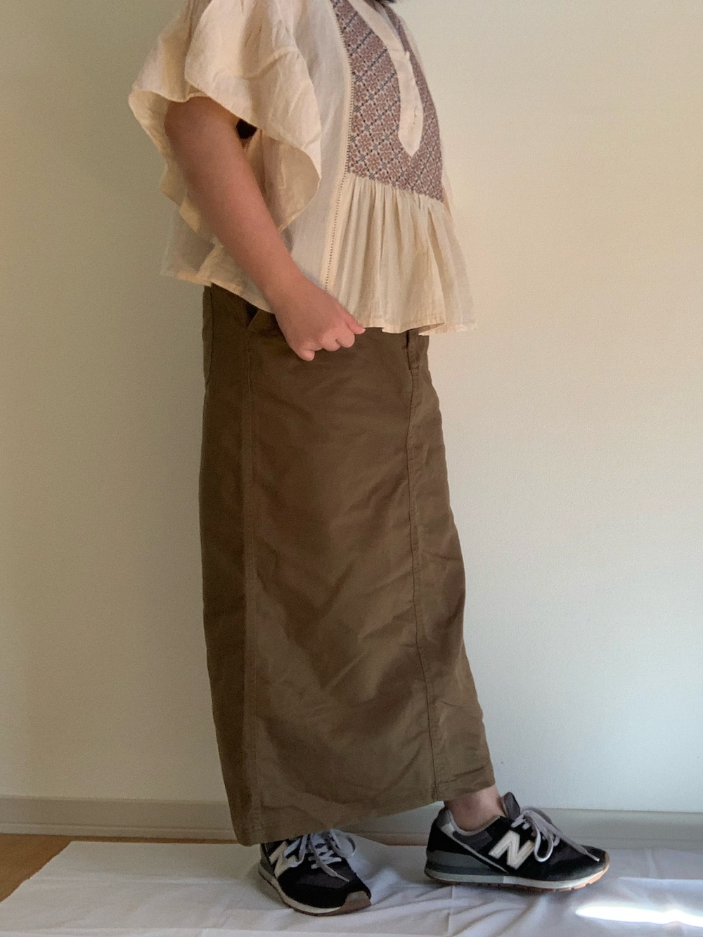 「Crispのアイテム（トップス、その他）」を使った、yuuさん（レディース・154cm）の秋コーディネートの2枚目の写真