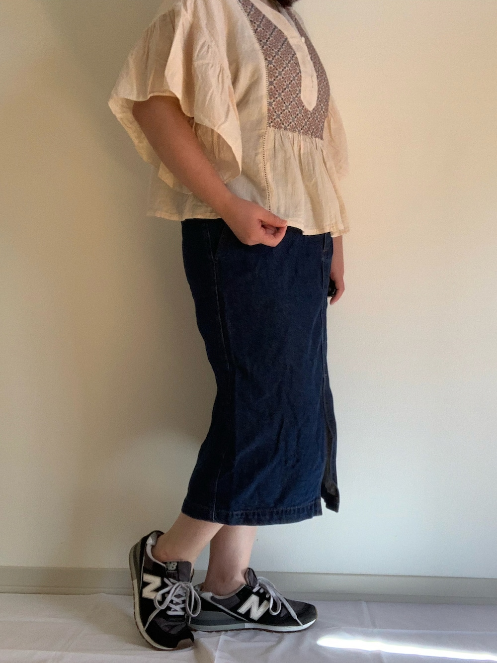 「Crispのアイテム（トップス、その他）」を使った、yuuさん（レディース・154cm）の秋コーディネートの2枚目の写真