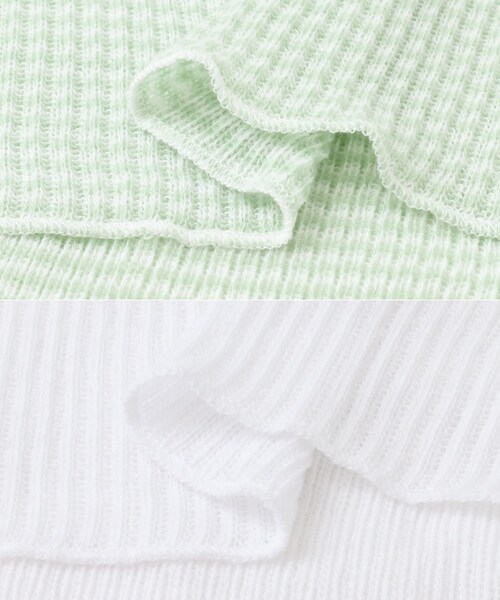URBAN RESEARCH ROSSO（アーバンリサーチロッソ）の「CaRouseLamBRa　NO-SLEEVE PACK WHITE BORDER（タンクトップ・レディース・WHITEGREEN/WHITELATTE/WHITEGRAPE・OS）」の18枚目の写真