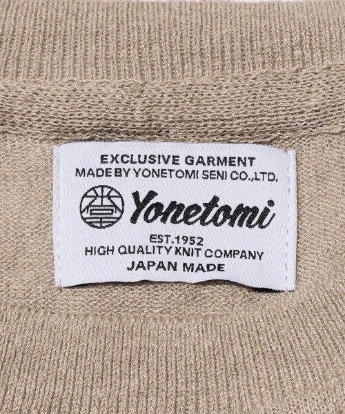 ADAM ET ROPE'(アダムエロペ)の「【Yonetomi/ヨネトミ】AMA LINEN KNIT TEE(Tシャツ/カットソー・メンズ・ベージュ・2/3/4)」の9枚目の写真