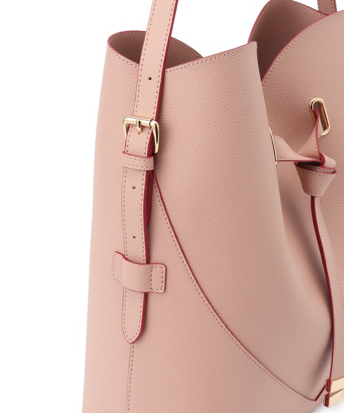 VIS（ビス）の「【A4収納】ハートカットバッグ(ラージサイズ)/追加（ショルダーバッグ・レディース・ブラック/キナリ/ピンク・F）」の22枚目の写真