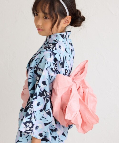 ROPE' PICNIC(ロペピクニック)の「【KIDS/キッズ】浴衣キャミワンピースセット(浴衣・キッズ・ネイビー/クリーム・L/M/S)」の10枚目の写真