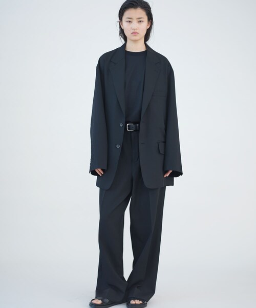 new basic HIGH TWIST WOOL SINGLE JACKET 【公式通販】