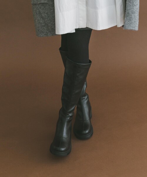 ITEMS URBANRESEARCH(アイテムズ アーバンリサーチ)の「ストレッチロングブーツ(その他シューズ・レディース・BLK/BRN・S/M/L)」の6枚目の写真