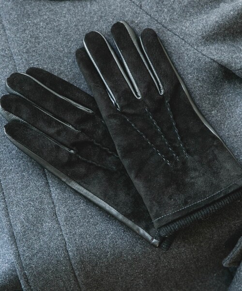 URBAN RESEARCH DOORS(アーバンリサーチドアーズ)の「スエードレザーグローブ(ベルト・メンズ・BLACK/BROWN・-)」の3枚目の写真
