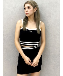 GYDA | ラインパイルニットビスチェ(キャミソール)