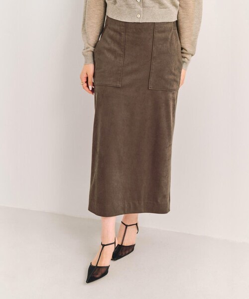 ROPE'（ロペ）の「[美人スカート]スエードポケット付きタイトスカート/イージーケア（スカート・レディース・ダークブラウン/ブルー/ベージュ・34/36/38/40）」の17枚目の写真
