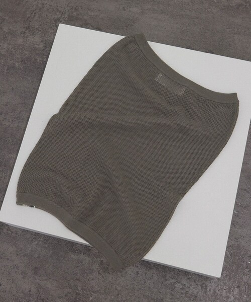 ADAM ET ROPE'(アダムエロペ)の「【J'aDoRe・店舗限定】【extreme cashmere(エクストリーム・カシミア)】mesh tube top / チューブトップビスチェ(チューブトップ・レディース・オフホワイト/ブラウン系・F)」の22枚目の写真