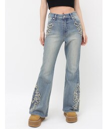 EVRIS | ウエスタンデザインフレアデニムパンツ(デニムパンツ)