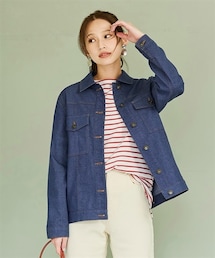 nissen | 大きいサイズ 花粉がつきにくい綿混ストレッチカラージャケット（ＵＶカット）(ジャケット/アウター)