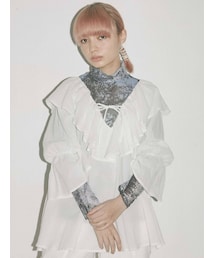 merry jenny | cottonリラクシーフリルブラウス(シャツ/ブラウス)