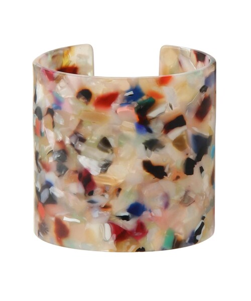 LAGUNAMOON（ラグナムーン）の「マーブルバングル（ブレスレット・レディース・ブラック/ベージュ/ミックス・F）」の10枚目の写真