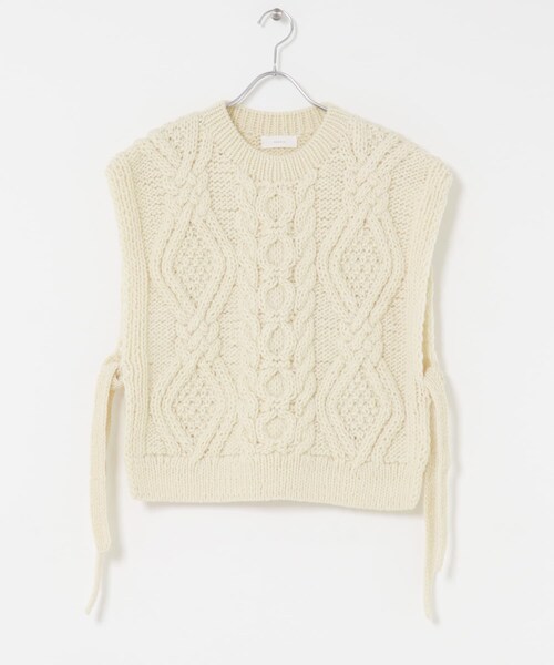 かぐれ（カグレ）の「ペルーアランニットベスト（ニット/セーター・レディース・IVORY/GRAY・FREE）」の9枚目の写真
