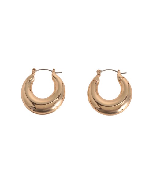 MURUA（ムルーア）の「ボリュームフープピアス（ピアス（両耳用）・レディース・シルバー/ゴールド・F）」の2枚目の写真