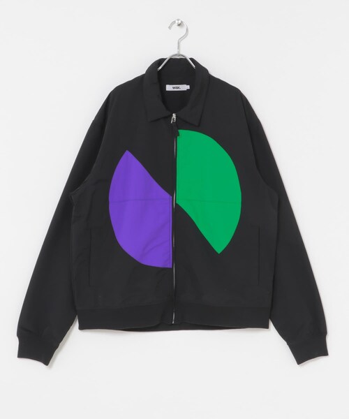 THE GOODLAND MARKET（ザグッドランドマーケット）の「WAX　NYLON ZIP JACKET（ブルゾン・メンズ・BLACK/PURPLE・M/L）」の6枚目の写真