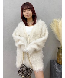 EVRIS | ビジューシャギーニットカーディガン(カーディガン/ボレロ)