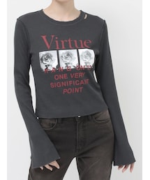 jouetie | グランジワッフルロンT(Tシャツ/カットソー)