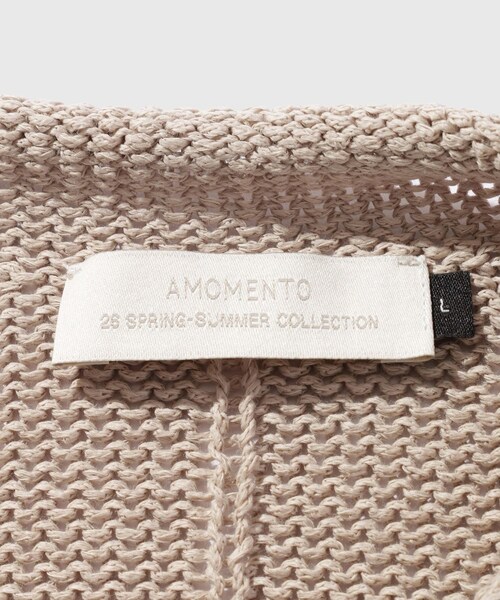 ADAM ET ROPE'(アダムエロペ)の「【AMOMENTO/アモーメント】 PAPER YARN PULLOVER(ニット/セーター・メンズ・チャコール/ベージュ・L/M)」の22枚目の写真