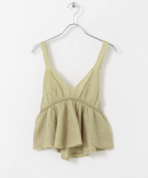 URBAN RESEARCH DOORS(アーバンリサーチドアーズ)の「unfil mohair&silk camisole top(キャミソール・レディース・lightgreen/off white/blue・1)」の12枚目の写真