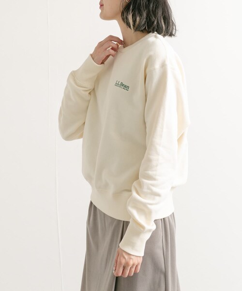 URBAN RESEARCH DOORS（アーバンリサーチドアーズ）の「L.L.Bean　Crewneck Sweatshirts（Tシャツ/カットソー・レディース・ecru/birch/navy・M）」の7枚目の写真