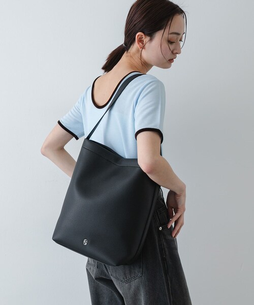 SENSE OF PLACE by URBAN RESEARCH(センスオブプレイスバイアーバンリサーチ)の「バケツバッグ(ショルダーバッグ・レディース・BLACK/IVORY/BROWN・One)」の11枚目の写真