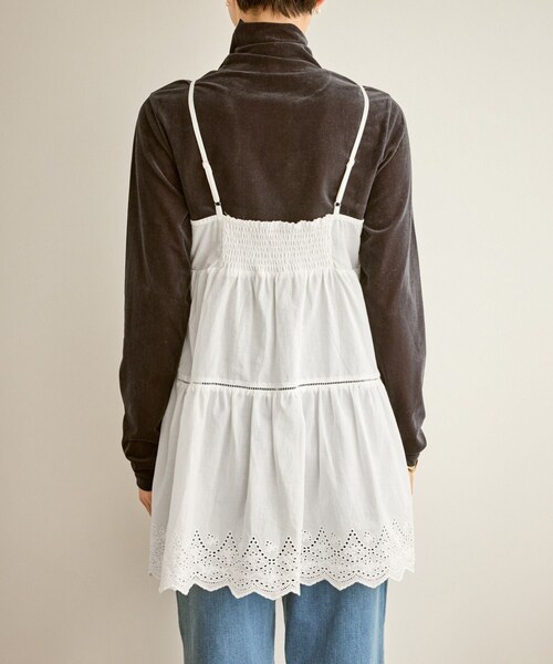 ROPE' PICNIC（ロペピクニック）の「Vネックティアードレースビスチェ（キャミソール・レディース・ホワイト・F）」の14枚目の写真