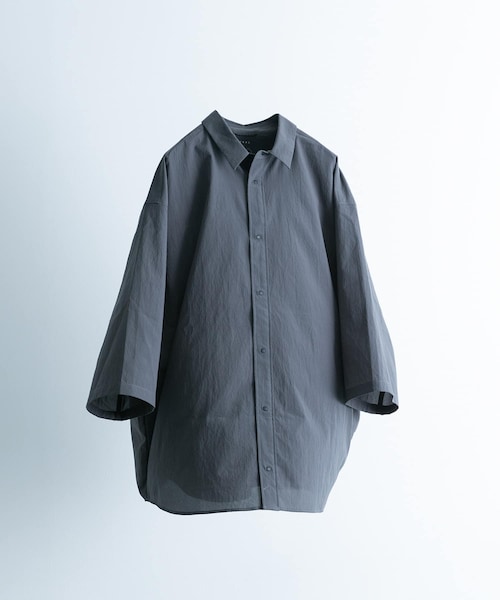EKAL(エカル)の「『吸水速乾/通気性/軽量』DOT AIR HALF-SLEEVE SHIRTS(シャツ/ブラウス・メンズ・ブラック/グレー/ネイビー・M/L)」の2枚目の写真