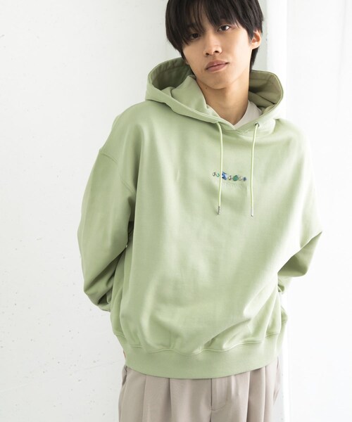 SENSE OF PLACE by URBAN RESEARCH（センスオブプレイスバイアーバンリサーチ）の「Gem Stone Cropped Hoodie（パーカー・メンズ・NAVY/BLACK/MINT・M/L）」の18枚目の写真
