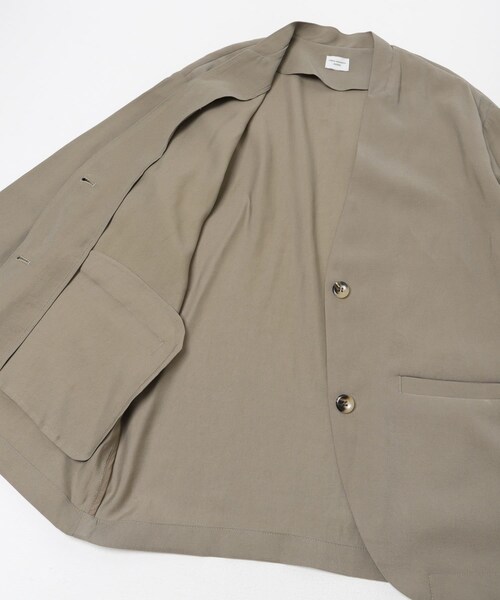 URBAN RESEARCH DOORS（アーバンリサーチドアーズ）の「ノーカラージャケット（テーラードジャケット・レディース・GREIGE/CHARCOAL・Free）」の10枚目の写真