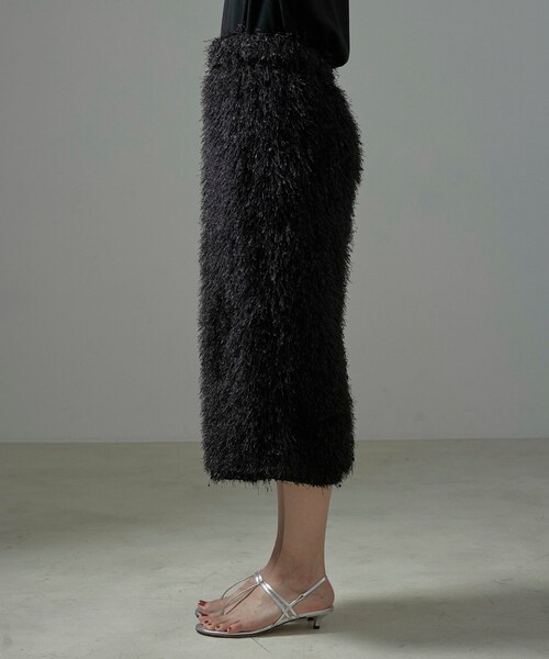 ADAM ET ROPE'(アダムエロペ)の「【COUTURE D'ADAM】Flinged Skirt(スカート・レディース・ブラック・38)」の12枚目の写真