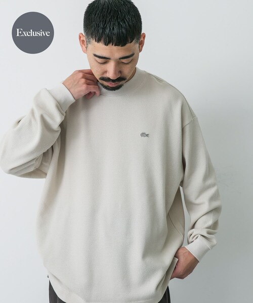 URBAN RESEARCH DOORS(アーバンリサーチドアーズ)の「『別注』LACOSTE×DOORS thick pique mock long-sleeve(Tシャツ/カットソー・メンズ・HAMMAM/ABINE/OPIUM・3/4/5)」の14枚目の写真