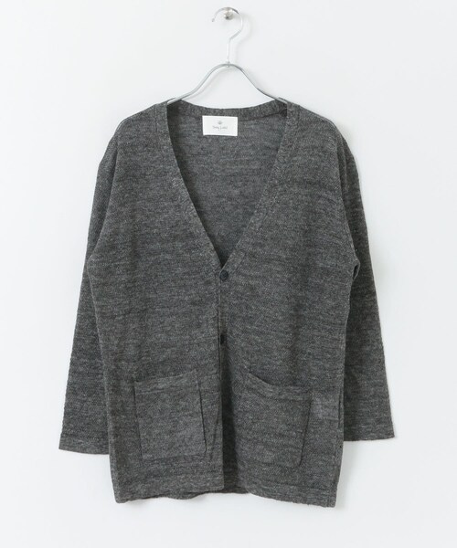 URBAN RESEARCH Sonny Label（アーバンリサーチサニーレーベル）の「リネンVネックカーディガン∴（カーディガン/ボレロ・メンズ・ピンク/オフ/ネイビー/チャコール・M/L）」の14枚目の写真