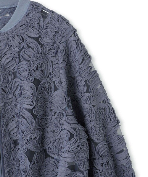 ADAM ET ROPE'(アダムエロペ)の「ラインアートレースブルゾン(ブルゾン・レディース・ブラック/キナリ/ブルー系・F)」の21枚目の写真