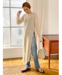 Ungrid | メッシュスリットワンピース(ワンピース)