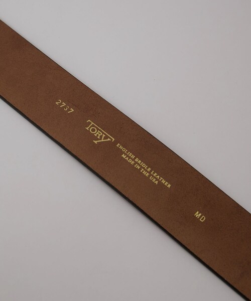 ADAM ET ROPE'（アダムエロペ）の「【TORY LEATHER（トリーレザー）】Wide Tongue Belt/ベルト（ベルト・レディース・ブラウン・F）」の9枚目の写真