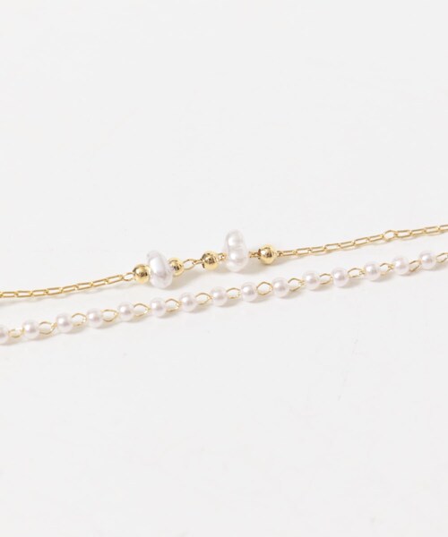 SMELLY（スメリー）の「パールストーン2セットブレスレット（ブレスレット・レディース・WH/GD・-）」の18枚目の写真